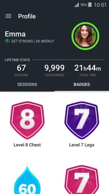 FitStar android App screenshot 2